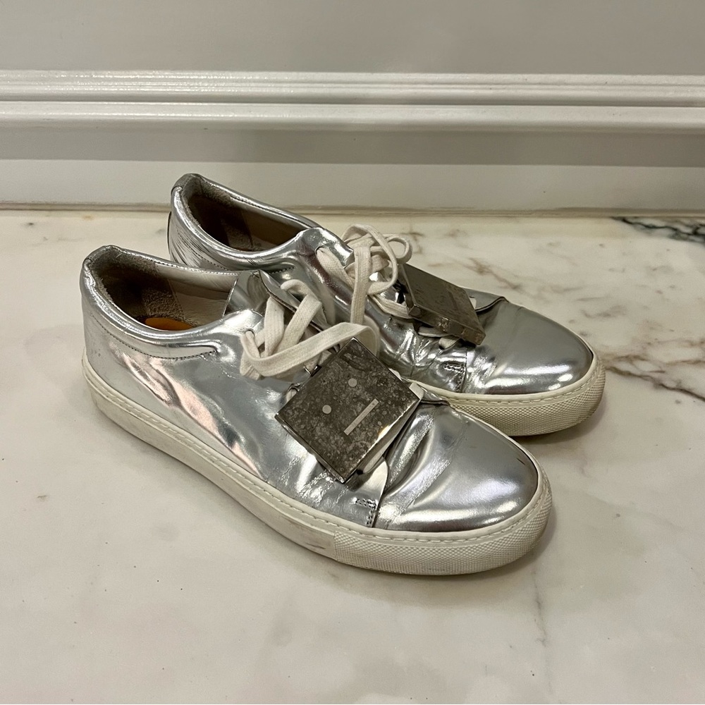 Acne Studios Silver Metallic Sneaker